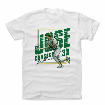 MLB Tシャツ アスレチックス ホセ・カンセコ Player Art Cotton T-Shirt 500Level ホワイト 1112LV【OCSL】