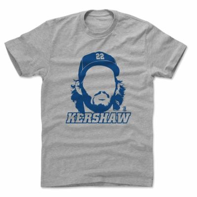 MLB Tシャツ ドジャース クレイトン・カーショー Player Art Cotton T-Shirt 500Level グレー 1112LV【OCSL】