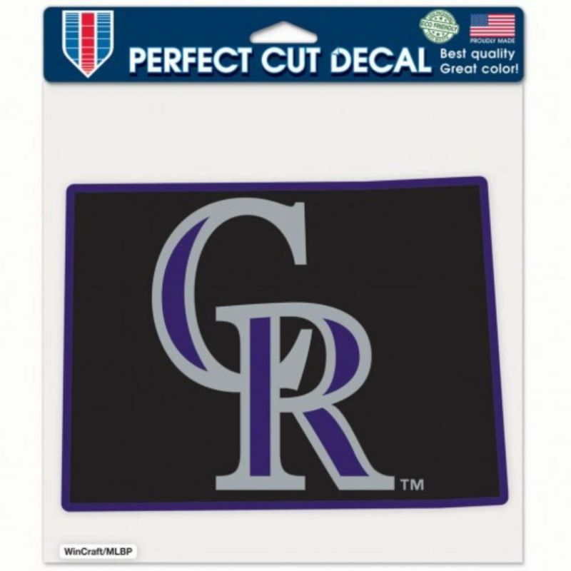 WinCraft Colorado Rockies 4 x 4 Color Perfect Cut Decal - Purple