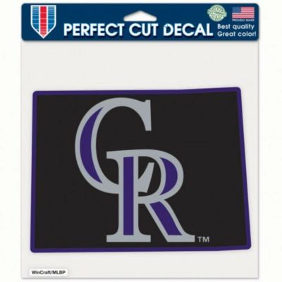 WinCraft Colorado Rockies 4 x 4 Color Perfect Cut Decal Purple