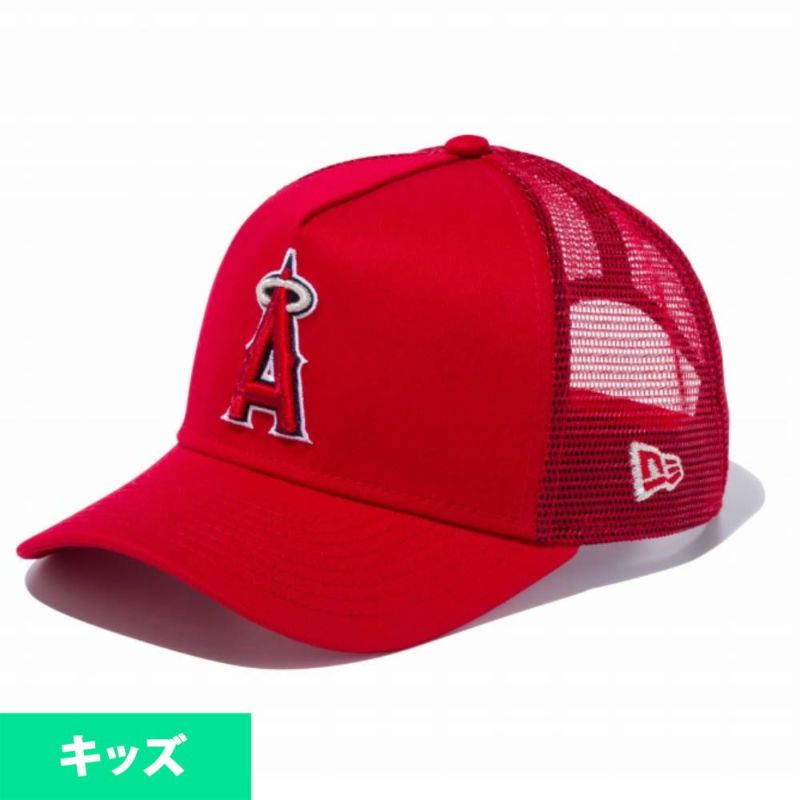 大谷翔平選手所属 MLB エンゼルス メッシュキャップ キッズ ユース 帽子 Dフレーム トラッカー メッシュ ニューエラ/New Era  スカーレット | セレクション | MLB NBA NFL プロ野球グッズ専門店 公式オンラインストア