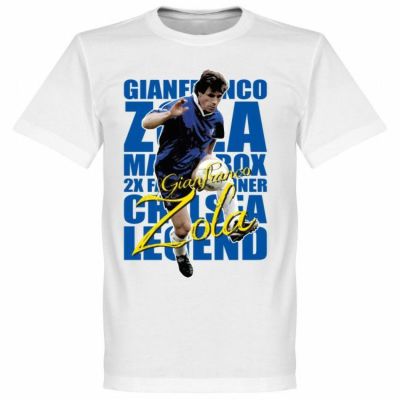 チェルシー ジャンフランコ・ゾラ Tシャツ SOCCER レジェンド サッカー/フットボール ホワイト