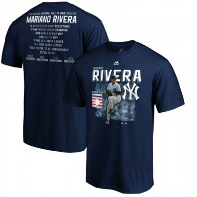 リニューアル記念メガセール マリアノ・リベラ ヤンキース MLB Tシャツ 2019   殿堂入り マジェスティック/Majestic ネイビー 