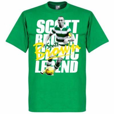 セルティック スコット・ブラウン Tシャツ SOCCER レジェンド サッカー/フットボール ブラウン