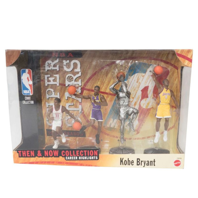 NBA コービー・ブライアント レイカーズ フィギュア 1999 Mattel NBA Super Stars Then  Now Collection Mattel
