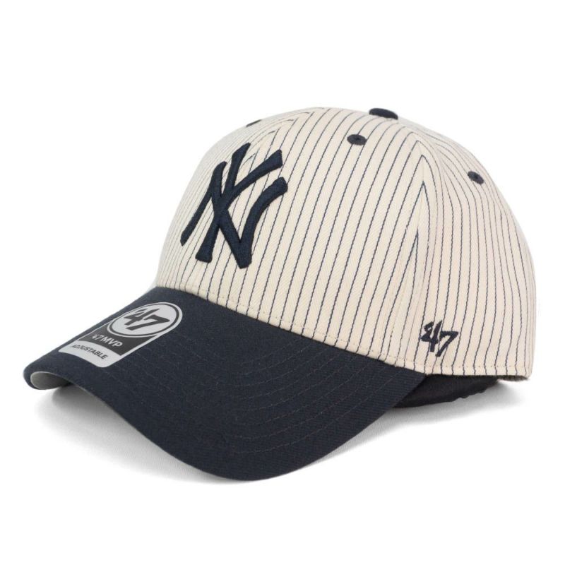 ヤンキース キャップ MLB ピンストライプ ホームラン 47 Brand ネイビー | セレクション | MLB NBA NFL  プロ野球グッズ専門店 公式オンラインストア