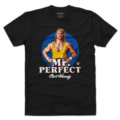 WWE ミスター・パーフェクト Tシャツ  500Level ブラック【OCSL】