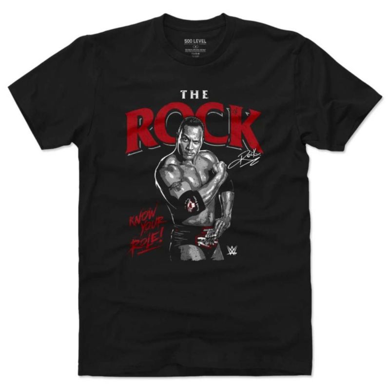 Wwe ザ ロック Tシャツ 500level ブラック セレクション Mlb Nba Nfl プロ野球グッズ専門店 公式オンラインストア