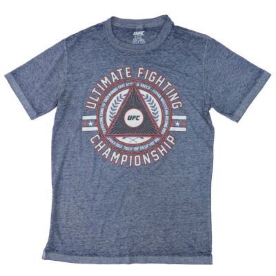 UFC Tシャツ メンズ アルティメット ファイティング チャンピオンシップス セミバーンアウト ネイビー【OCSL】