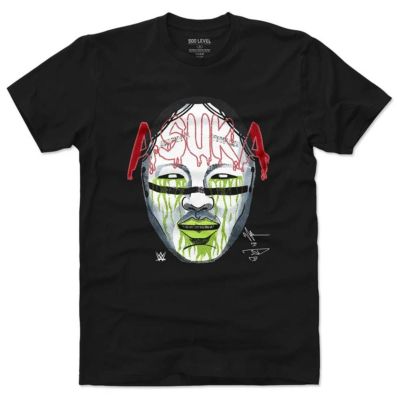 WWE アスカ Tシャツ プレーヤー アート コットン 500Level ブラック【OCSL】