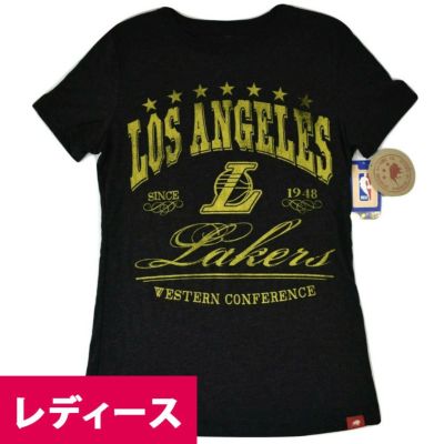 NBA ロサンゼルス・レイカーズ Tシャツ ウィメンズ トライブレンド チーム Sportiqe ブラック【OCSL】
