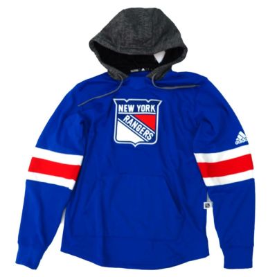 NHL レンジャース パーカー/フーディー オーセンティック プラチナム プルオーバー アディダス/Adidas ロイヤル【OCSL】