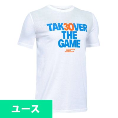 SC30 ステファン・カリー ステフィン・カリー Tシャツ ユース テイクオーバー ゲーム アンダーアーマー/UNDER ARMOUR ホワイト【OCSL】
