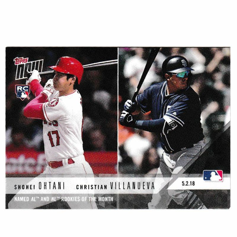 MLB 大谷翔平 クリスチャン・ビヤヌエバ エンゼルス トレーディングカード/スポーツカード NAMED AL AND NL ROOKIES OF  THE MONTH Topps | セレクション | MLB NBA NFL プロ野球グッズ専門店 公式オンラインストア