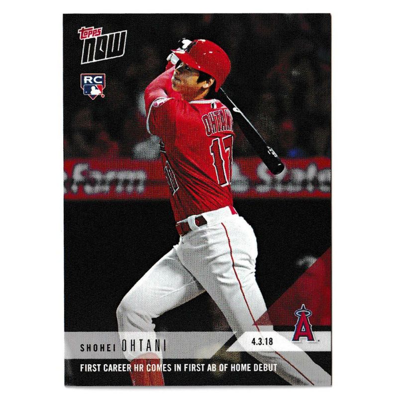 MLB 大谷翔平 エンゼルス トレーディングカード/スポーツカード First Career HR Comes In First AB Of Home  Debut Topps | セレクション | MLB NBA NFL プロ野球グッズ専門店 公式オンラインストア