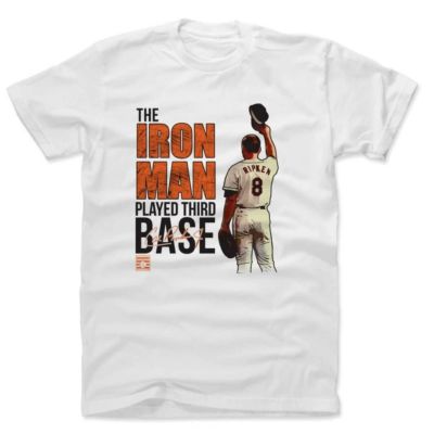 MLB カル・リプケン ボルティモア・オリオールズ Tシャツ Player Art Cotton T-Shirt 500Level ホワイト【OCSL】