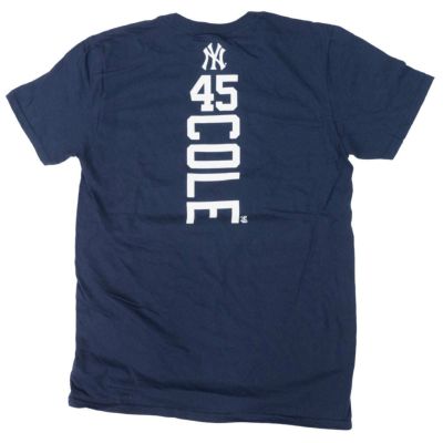 MLB ゲリット・コール ニューヨーク・ヤンキース Tシャツ ネーム & ナンバー  ネイビー【OCSL】