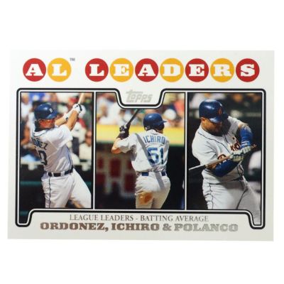 MLB トレーディングカード/スポーツカード 2008 AL Leaders Ordonez Ichiro Polanco #15 Topps