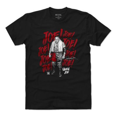 WWE サモア・ジョー Tシャツ Player Art Cotton T-Shirt 500Level ブラック【OCSL】