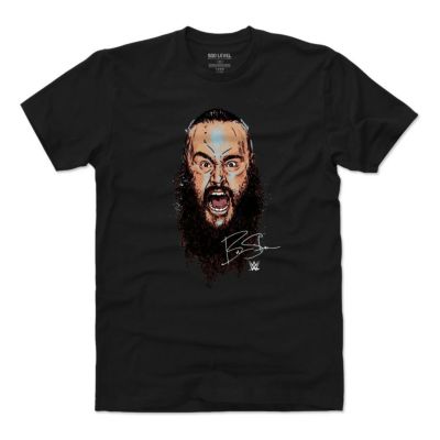 WWE ブラウン・ストローマン Tシャツ Player Art Cotton T-Shirt 500Level ブラック【OCSL】