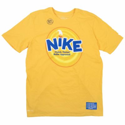 ナイキ カイリー/NIKE KYRIE カイリー・アービング Tシャツ 4 キックス シリアル ドライフィット イエロー BV3147-739 【OCSL】