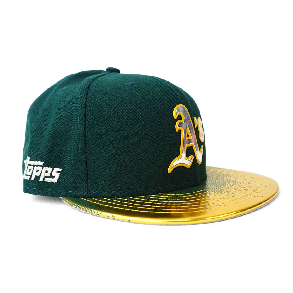 MLB オークランド・アスレチックス キャップ/帽子 Topps 9FIFTY スナップバック ニューエラ/New Era グリーン/イエロー