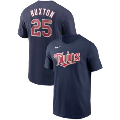 MLB バイロン・バクストン 前田健太選手 所属 ミネソタ・ツインズ Tシャツ ネーム＆ナンバー ナイキ/Nike ネイビー【OCSL】
