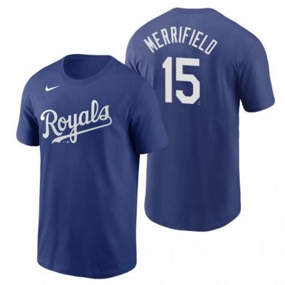 MLB ウィット・メリフィールド カンザスシティ・ロイヤルズ Tシャツ ネーム＆ナンバー ナイキ/Nike ロイヤル【OCSL】