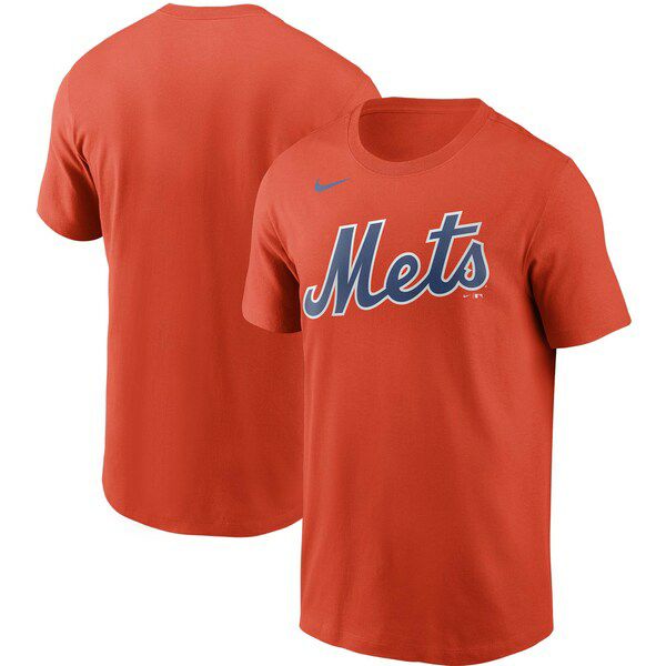 Mlb ニューヨーク メッツ Tシャツ チーム ワードマーク ナイキ Nike オレンジ Ocsl セレクション Mlb Nba Nfl プロ野球グッズ専門店 公式オンラインストア