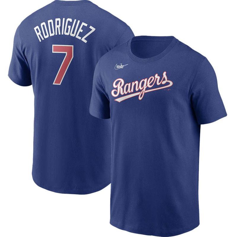 Nike Texas Rangers Ivan Rodriguez #7 Cooperstown Replica Jersey