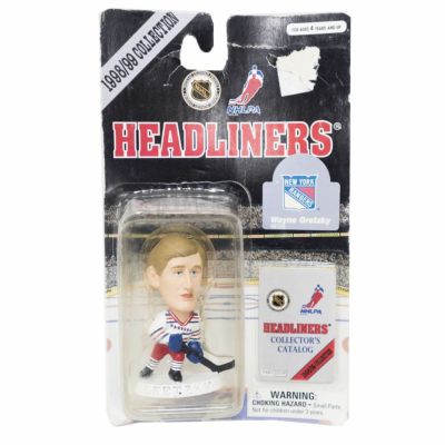 NHL ウェイン・グレツキー レンジャース フィギュア Headliners 1998 Edition NIB Corinthian ホーム
