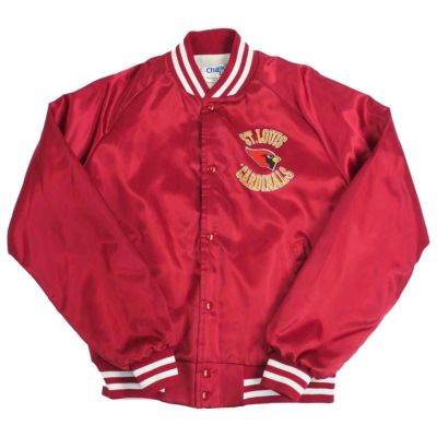 NFL セントルイス・カージナルス ジャケット/アウター ヴィンテージ サテン Chalk Line レッド