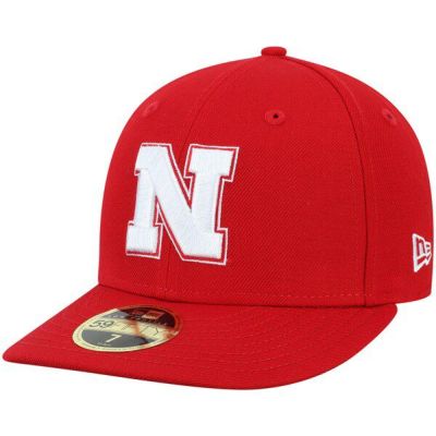 カレッジ キャップ NCAA ネブラスカ大学 コーンハスカーズ  帽子 ベーシック ロープロファイル 59FIFTY ニューエラ New Era スカーレット