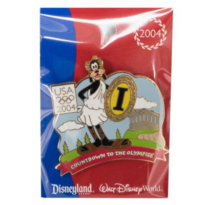 アメリカ代表 ディズニー 2004 アテネ Countdown to the Olympics Pin : 1 (Goofy) LE750 ピンバッチ ピンズ Disney
