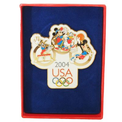 アメリカ代表 ディズニー 2004 アテネ USA Jumbo Pin LE1000 : Mickey