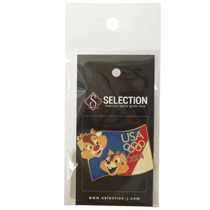 アメリカ代表 ディズニー 2004 アテネ?USA Pin : Starter Lanyard (Chip & Dale) ピンバッチ ピンズ  Disney | セレクション | MLB NBA NFL プロ野球グッズ専門店 公式オンラインストア