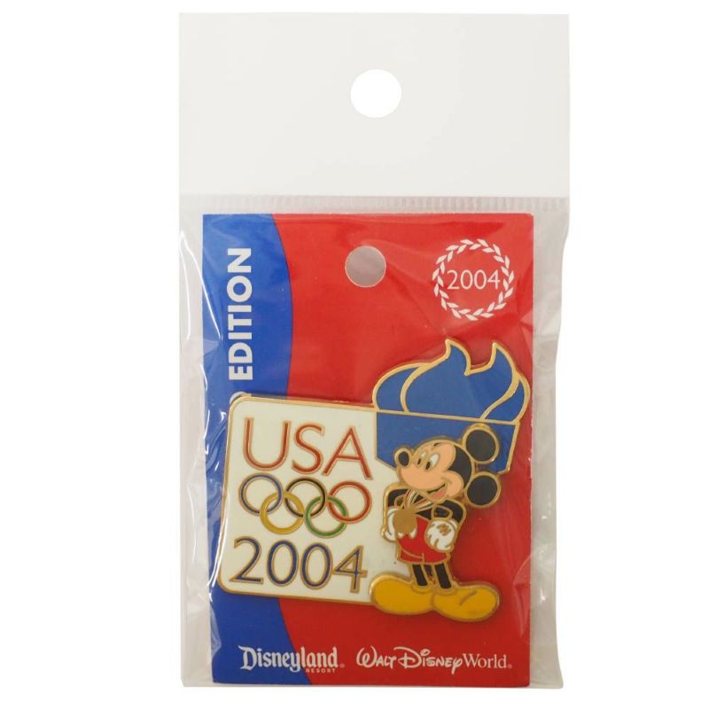 アメリカ代表 ディズニー 2004 アテネ?USA Pin : Mickey Mouse With Torch ピンバッチ ピンズ Disney |  セレクション | MLB NBA NFL プロ野球グッズ専門店 公式オンラインストア