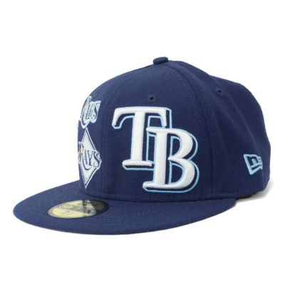 MLB タンパベイ・レイズ キャップ/帽子 3パック ロゴ 59FIFTY ニューエラ/New Era ネイビー