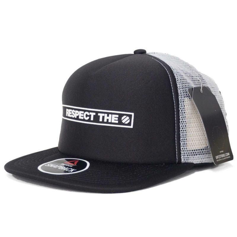 UFC キャップ/帽子 Foam Front Respect Structured Trucker スナップバック リーボック/Reebok  Black/White | セレクション | MLB NBA NFL プロ野球グッズ専門店 公式オンラインストア