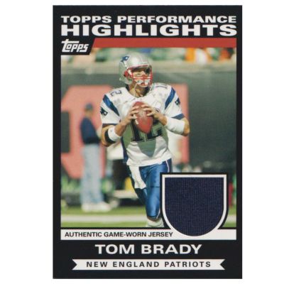 NFL トム・ブレイディ ペイトリオッツ トレーディングカード/スポーツカード  1点物 2007 ジャージ カード Topps