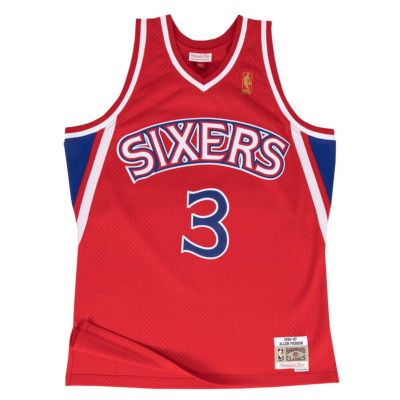 NBA アレン・アイバーソン フィラデルフィア・76ers ユニフォーム/ジャージ スウィングマン ミッチェル＆ネス/Mitchell & Ness レッド【OCSL】2203MN特集