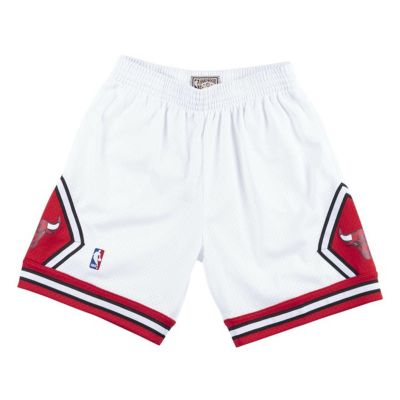 NBA シカゴ・ブルズ ショートパンツ/ショーツ スウィングマン ミッチェル＆ネス/Mitchell & Ness ホワイト トレーニング特集2203MN特集