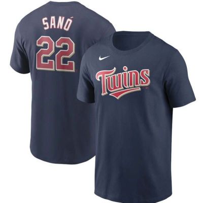 MLB ミゲル・サノ 前田健太選手 所属 ミネソタ・ツインズ Tシャツ ネーム＆ナンバー ナイキ/Nike ネイビー【OCSL】