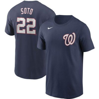 MLB フアン・ソト ワシントン・ナショナルズ Tシャツ ネーム＆ナンバー ナイキ/Nike ネイビー【OCSL】