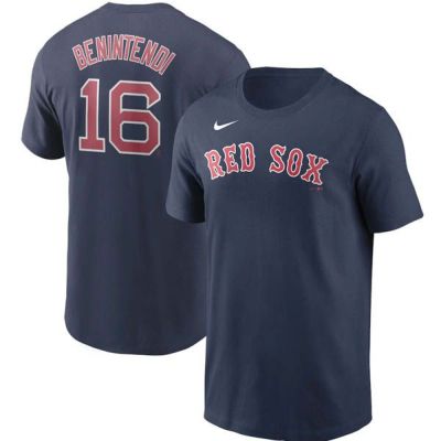 MLB アンドリュー・ベニンテンディ ボストン・レッドソックス Tシャツ ネーム＆ナンバー ナイキ/Nike ネイビー【OCSL】