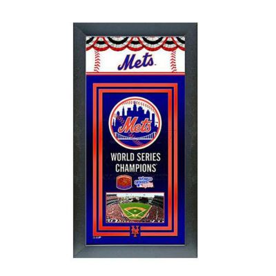 MLB メッツ フォト ファイル/Photo File Framed Championship Banner - 14.5 x 27.5