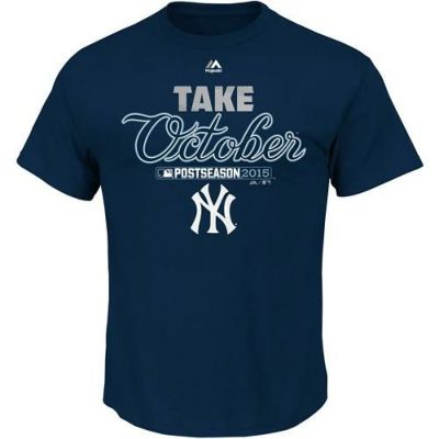 リニューアル記念メガセール MLB ヤンキース Tシャツ 2015 Authentic Collection Postseason Participant T-Shirt Majestic 