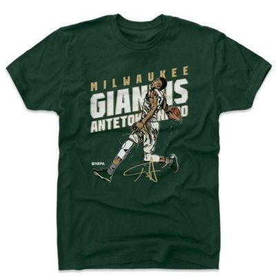 NBA Tシャツ バックス ヤニス・アデトクンボ プレーヤー アート スラム 500Level グリーン【OCSL】
