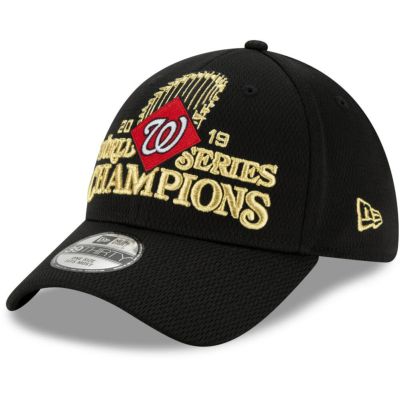 MLB ナショナルズ キャップ/帽子 ワールドシリーズ 2019 優勝記念 選手着用 ロッカールーム 39THIRTY ニューエラ/New Era ブラック